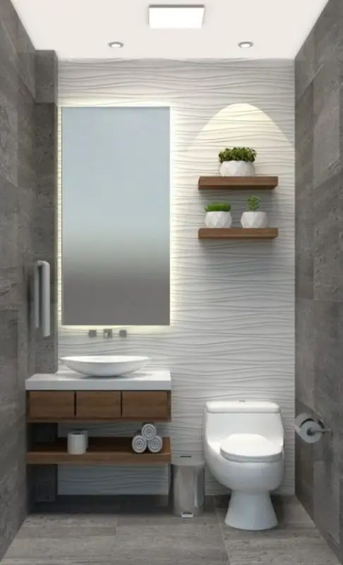 Making use of Led Mirrors in Bathroom Counters gives a magical feel.